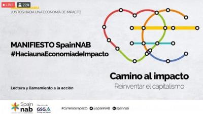 Cartel manifiesto SpainNAB por la Economía de Impacto en España
